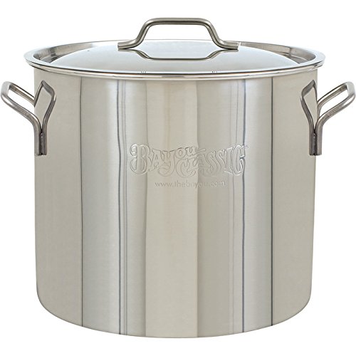 Stainless Steel Brew Kettle Stockpot with Lid 40 Quart U909363