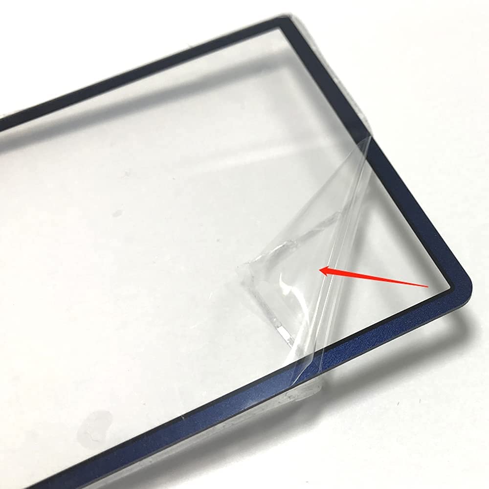 Replacement Glass Top Upper Screen Frame Lens Cover LCD Screen Protector With Adhesive Yellow G2838