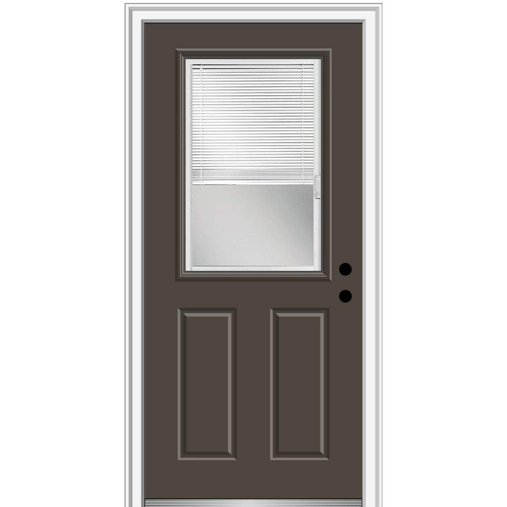 Brown Steel Prehung Door 36" x 80" Z31189