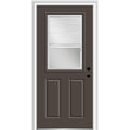Brown Steel Prehung Door 36" x 80" Z31189