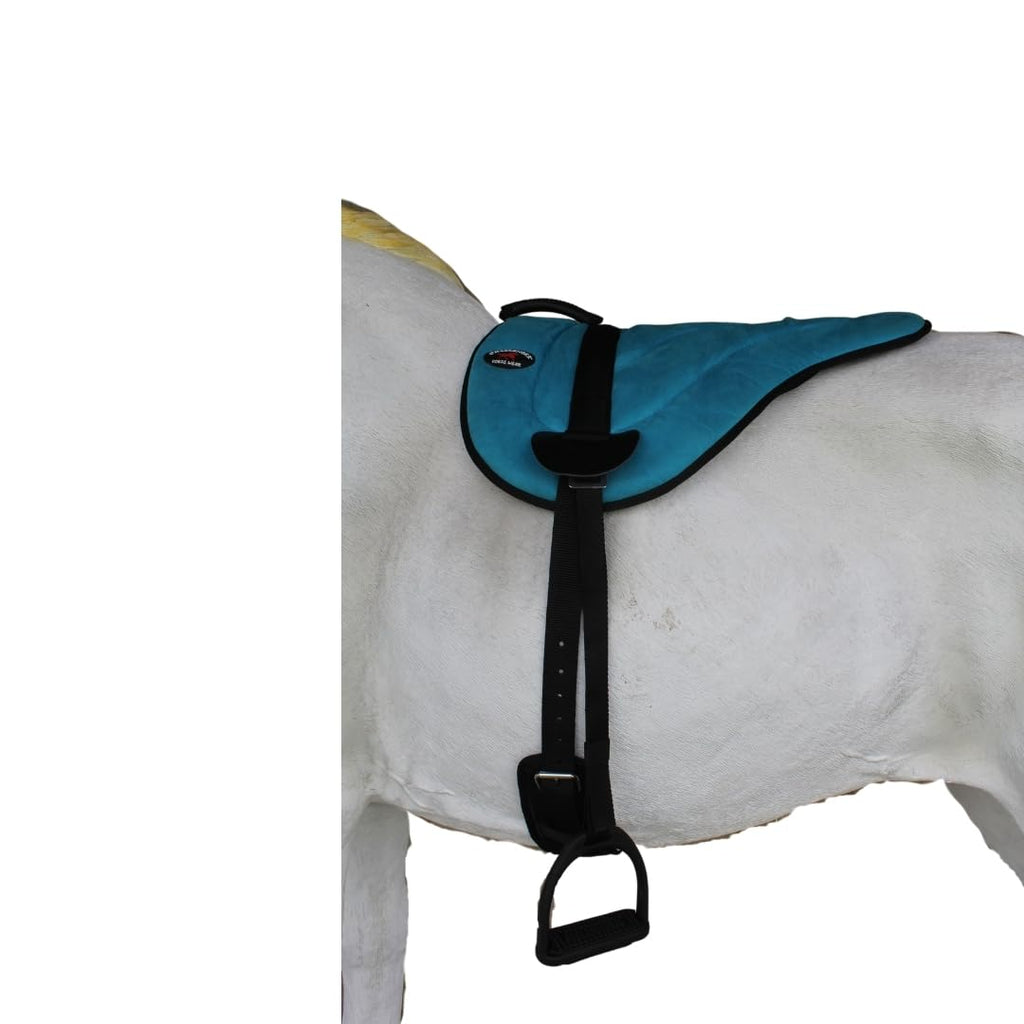 Lightweight Neoprene Padded Bareback Saddle Pad with Stirrups & Cinch I389