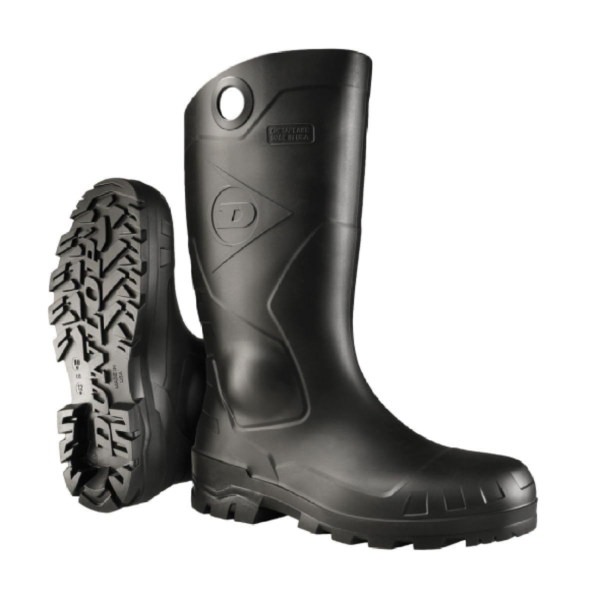 Black Rubber Boots U5567