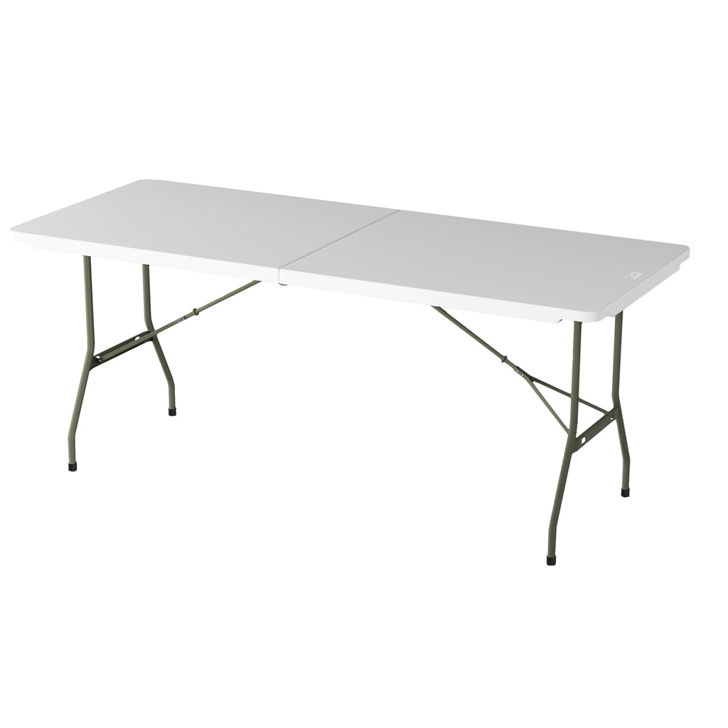 White 6ft Portable Folding Table D77316