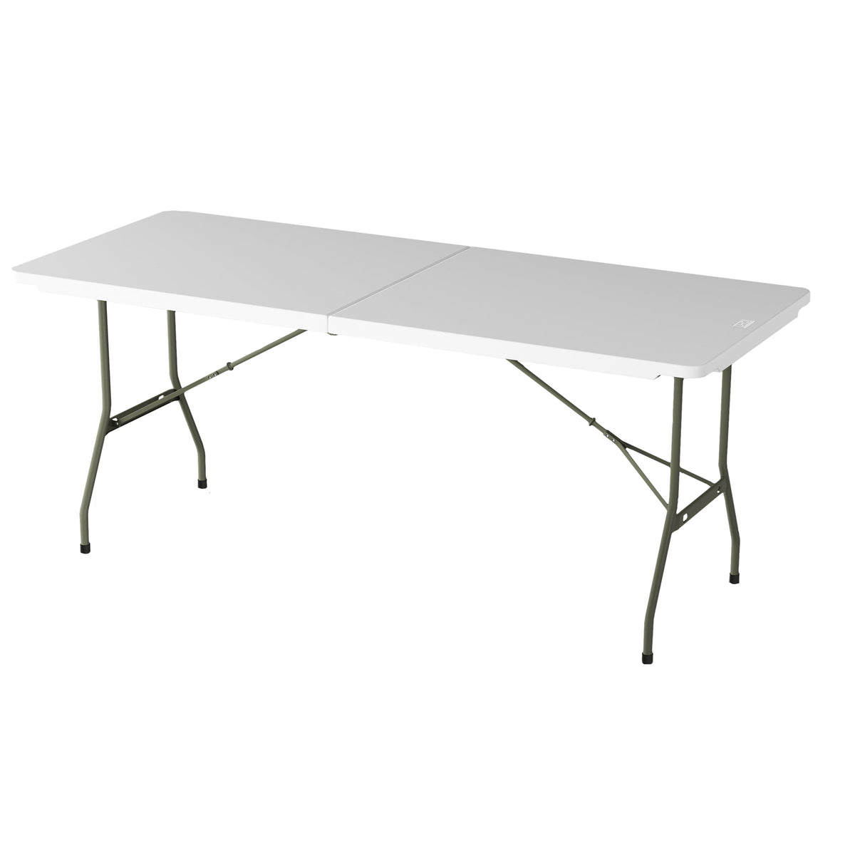 White 6ft Portable Folding Table D77316