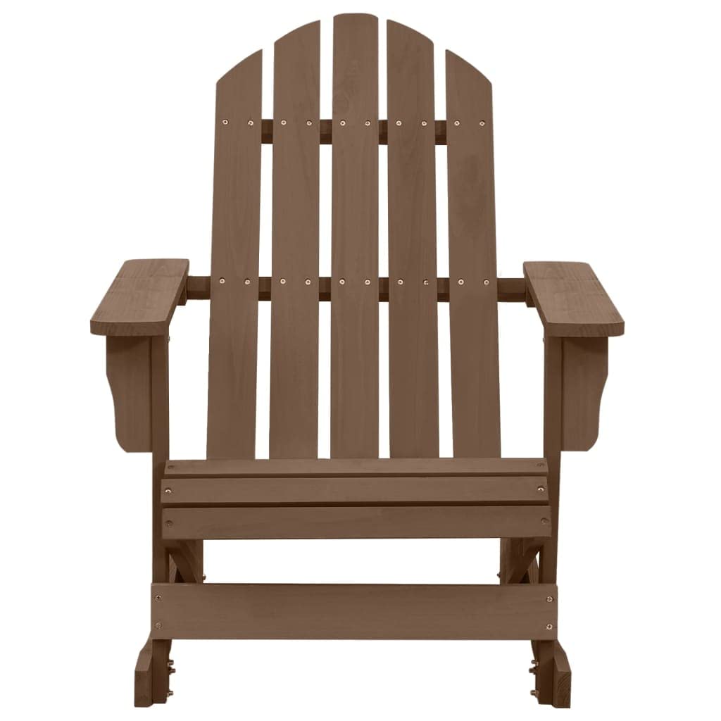 Weathered Brown Solid Pine Hardwood Rocking Chair U9549