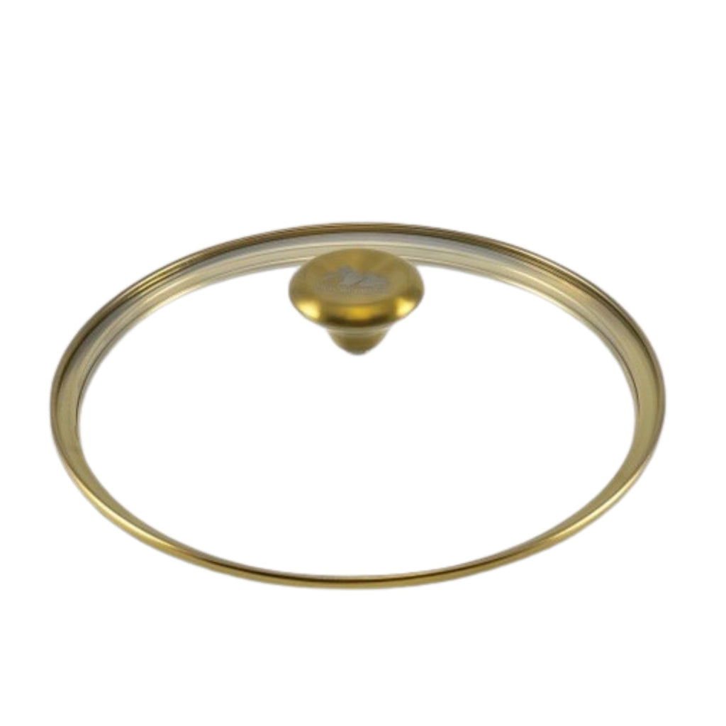 10" Tempered Glass Lid with Steam Vent & Stainless Steel Rim U607