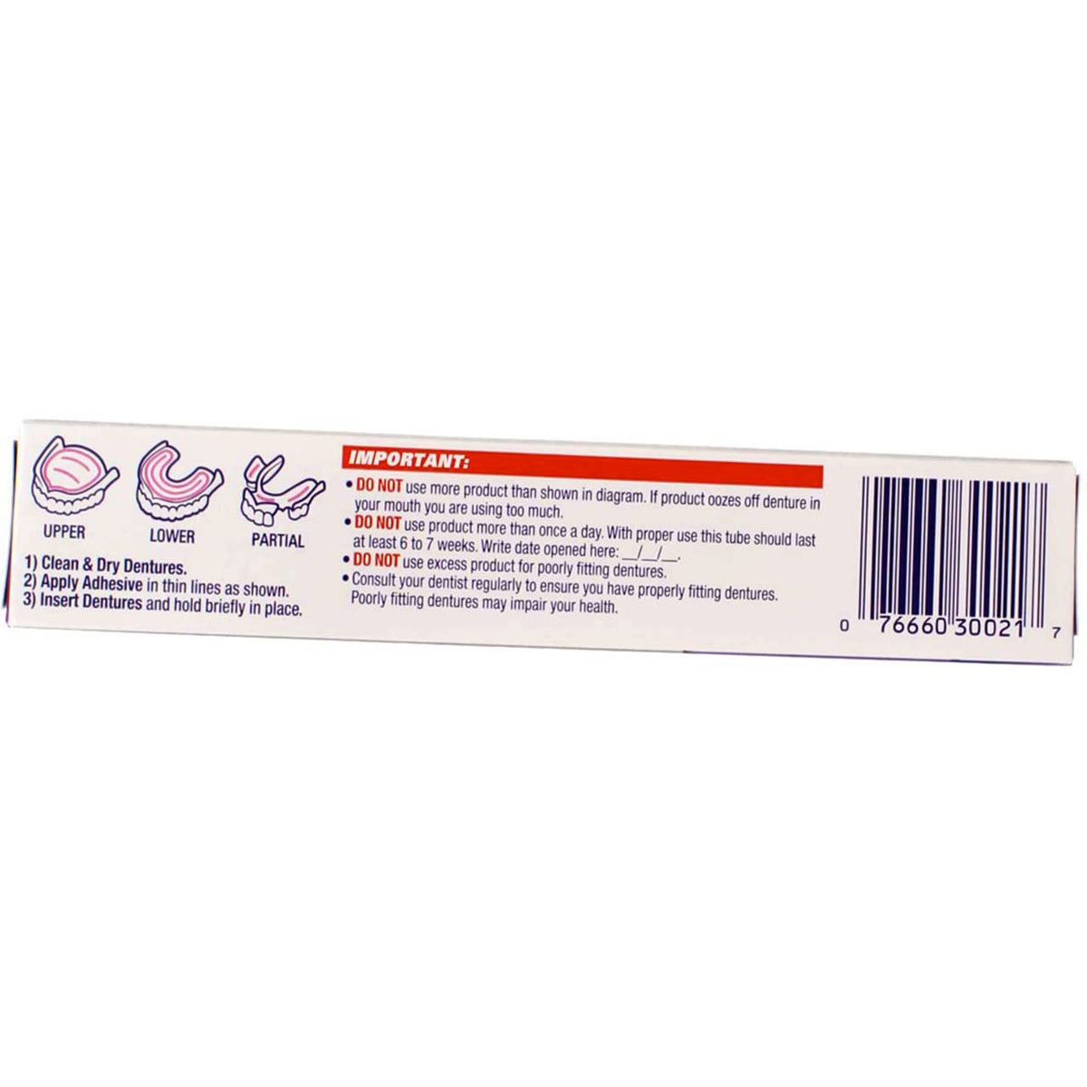 Denture Adhesive Cream 2 oz Pack of 12 J682997