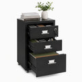 Black 3-Drawer Metal File Cabinet Z911
