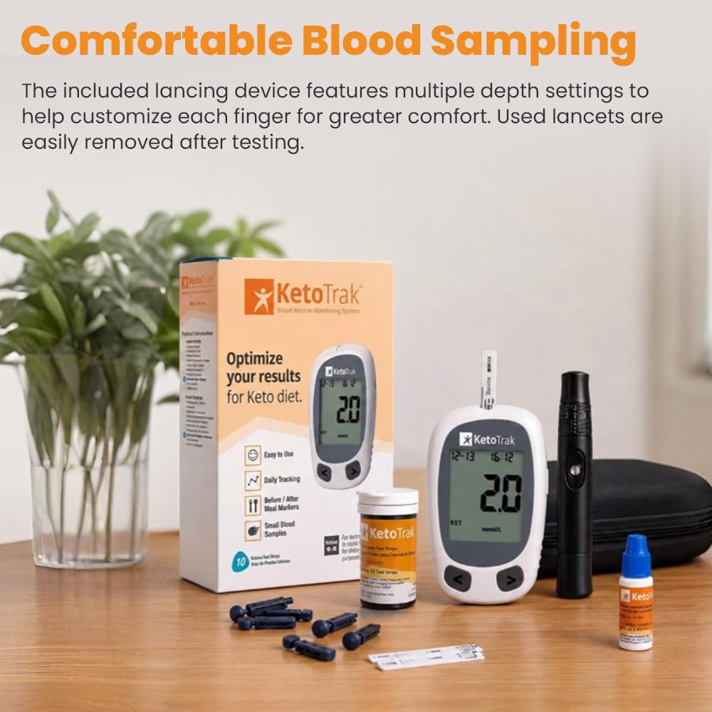 Blood Ketone Testing Kit with 10 Strips V22638