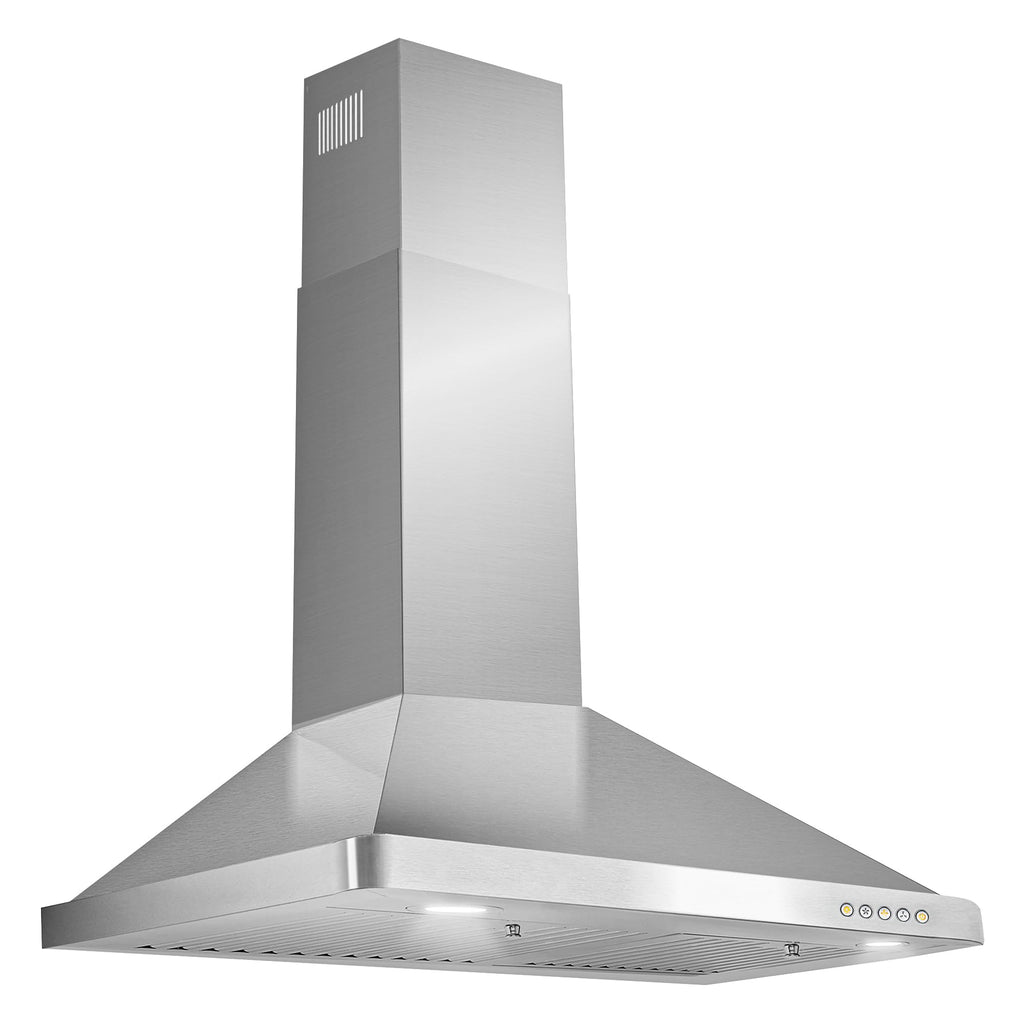 30 in. 380 CFM Ducted Wall Mount Range Hood Stainless Steel E493