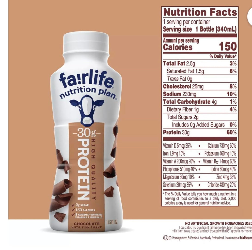 Chocolate Protein Shakes 12 Pack Lactose-Free J633187
