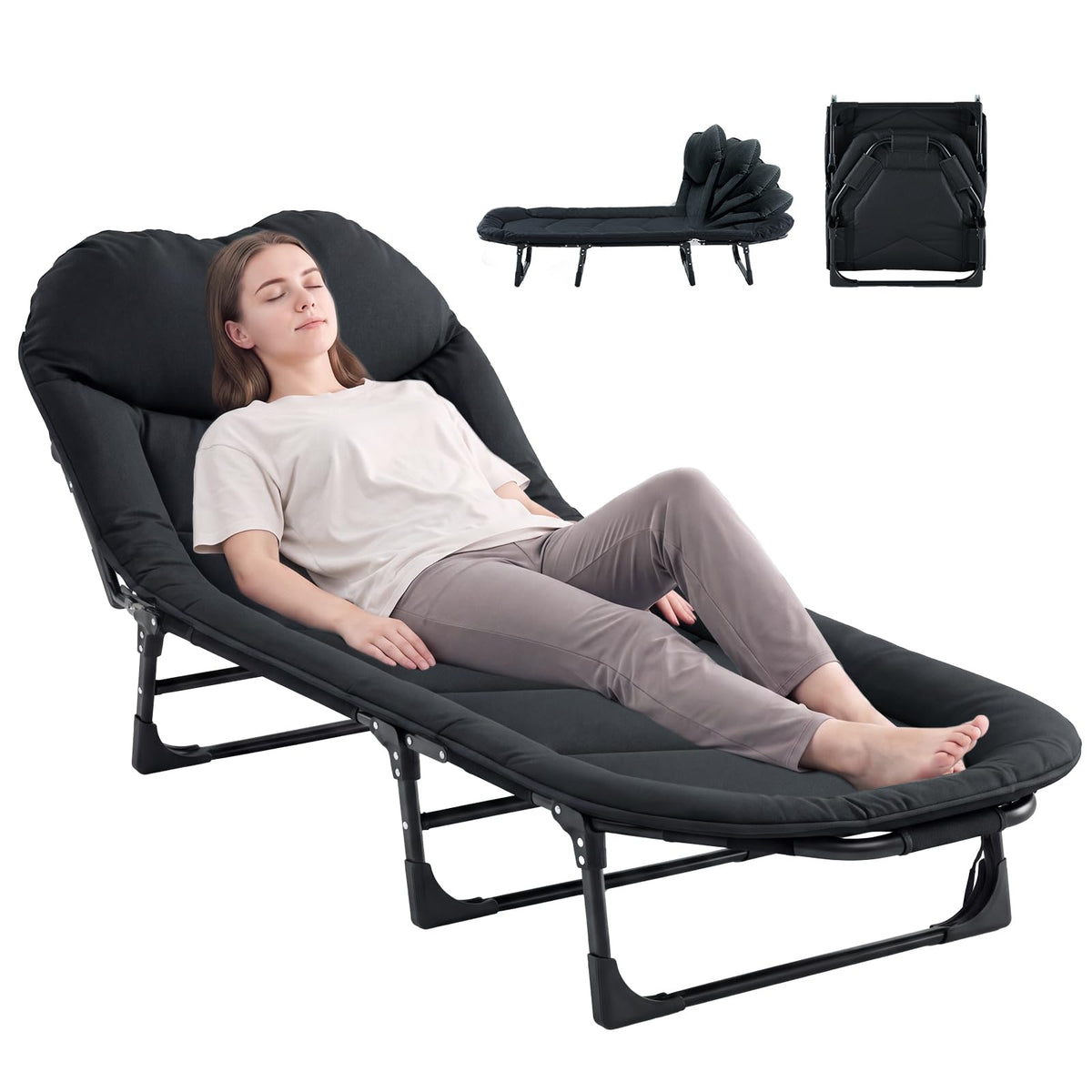Camping Cot with Mattress D499