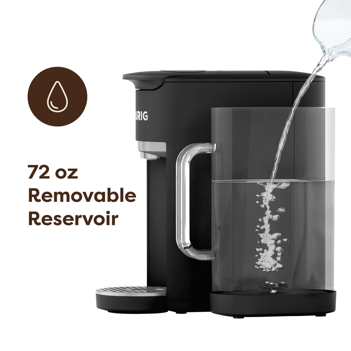 Black Single Serve K-Cup Pod Coffee Maker Y909271