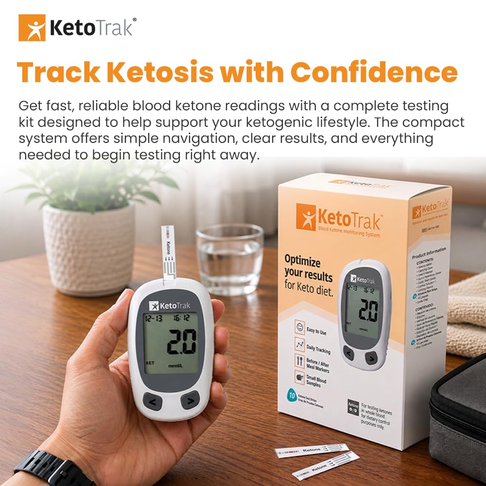 Blood Ketone Testing Kit with 10 Strips V22638