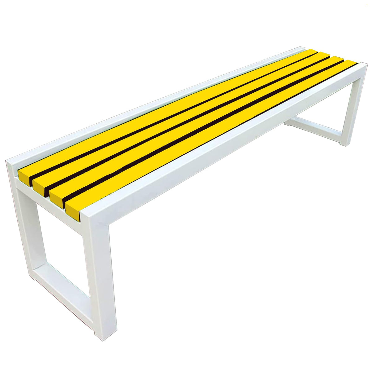 Weatherproof Metal Garden Bench 150 × 40 × 45 cm M206