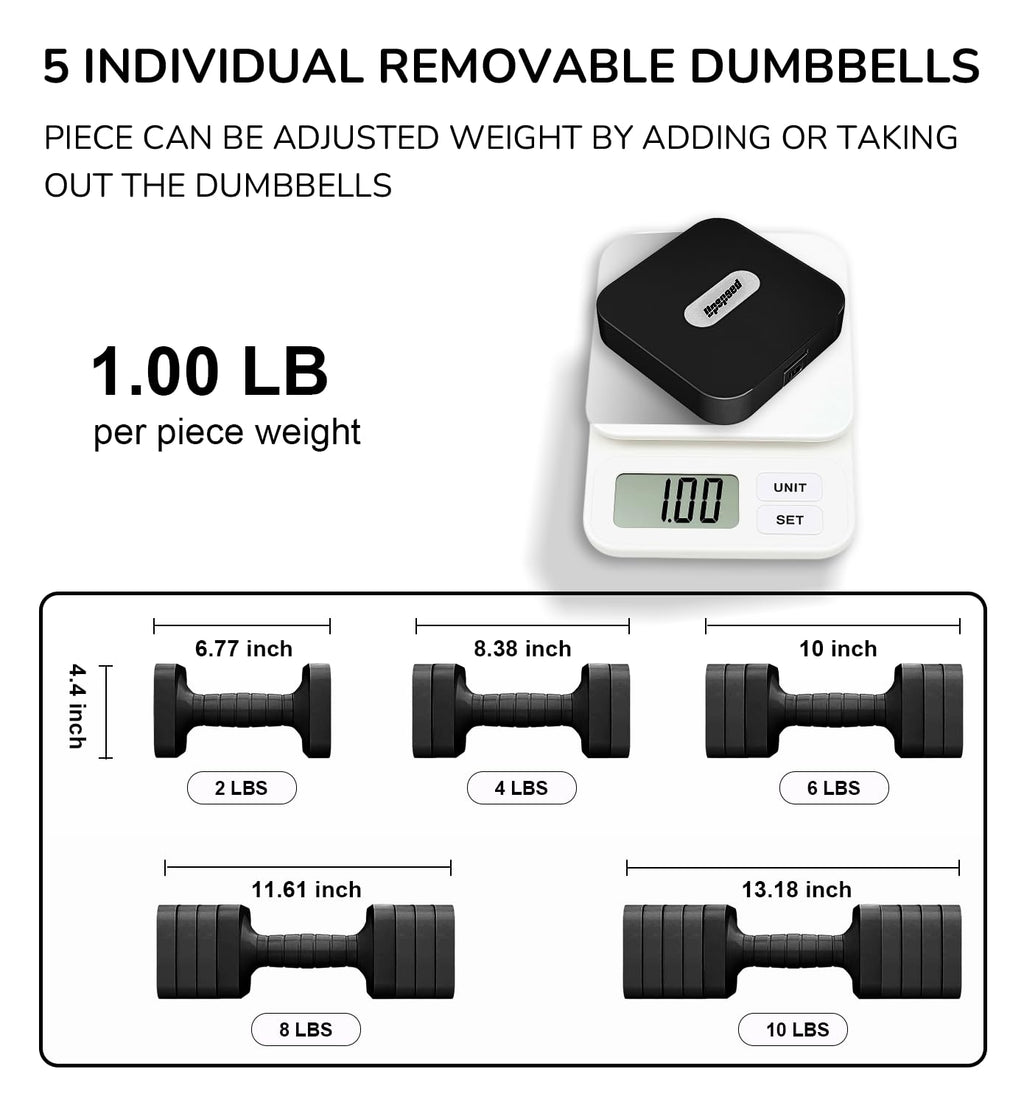 Adjustable Dumbbell Set 10 lb U1641