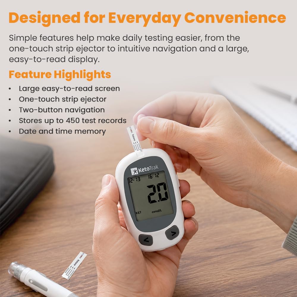 Blood Ketone Testing Kit with 10 Strips V22638