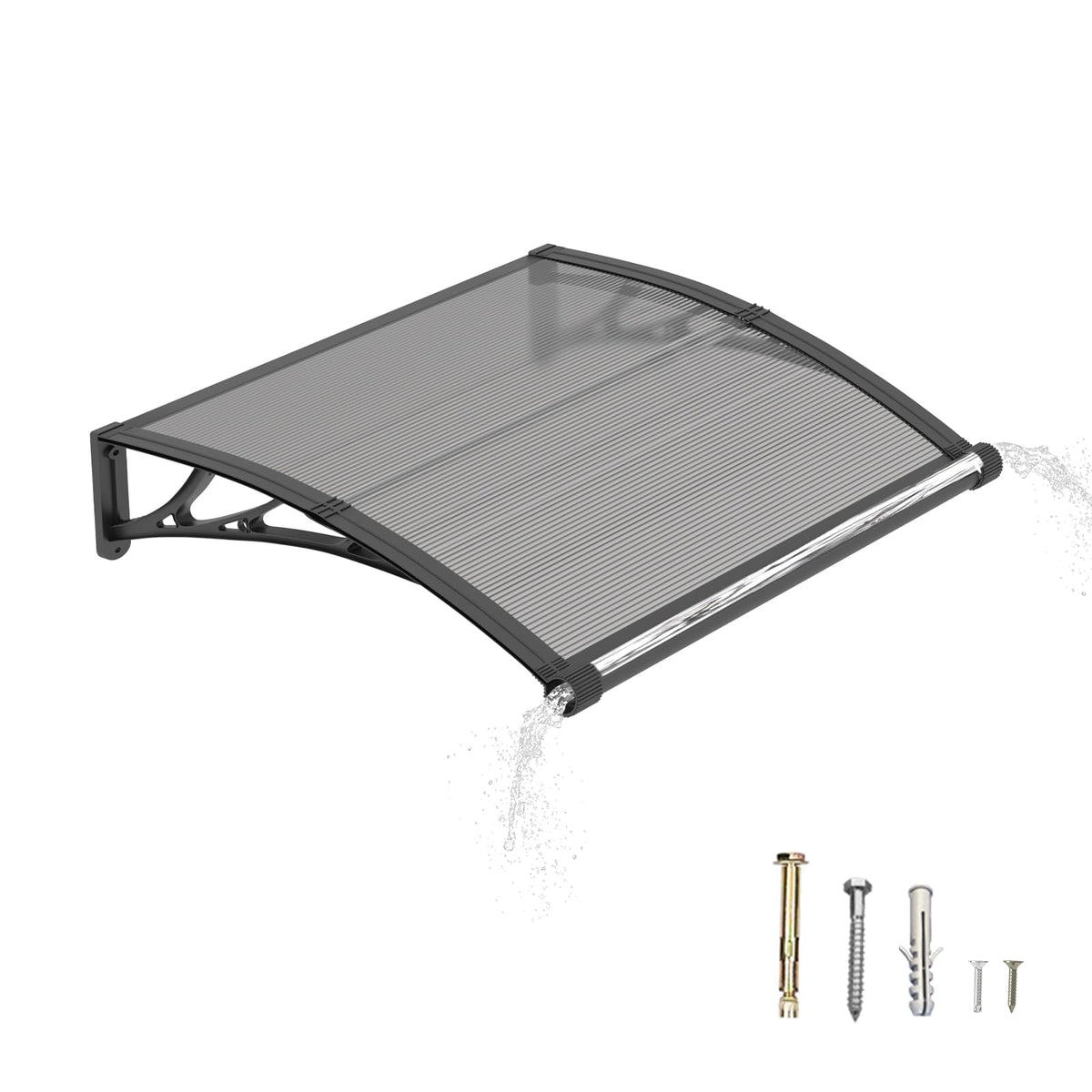 32" x 48" Window Door Awning Canopy with Drainage C731615