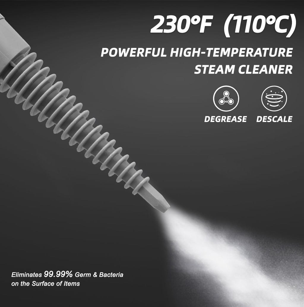 Handheld Pressurized Steam Cleaner with 13 Accessories S555481