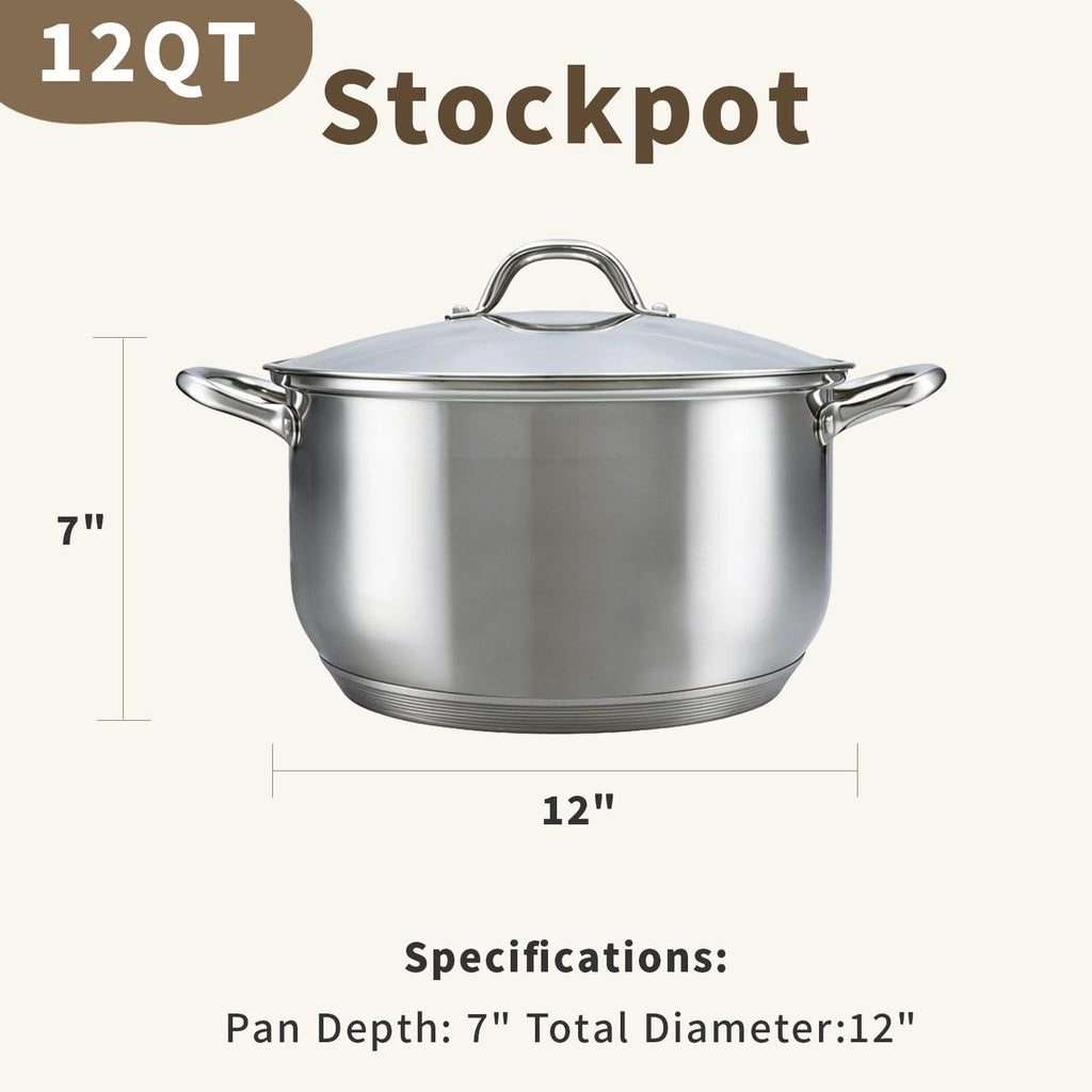 Stainless Steel 12 Quart Stock Pot E335125