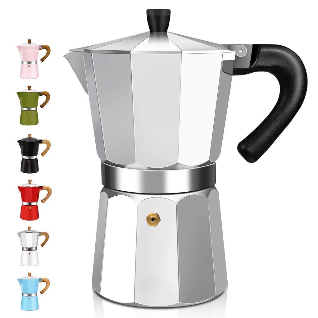 1-2 Cup Aluminum Stovetop Moka Pot Espresso Maker Y7300