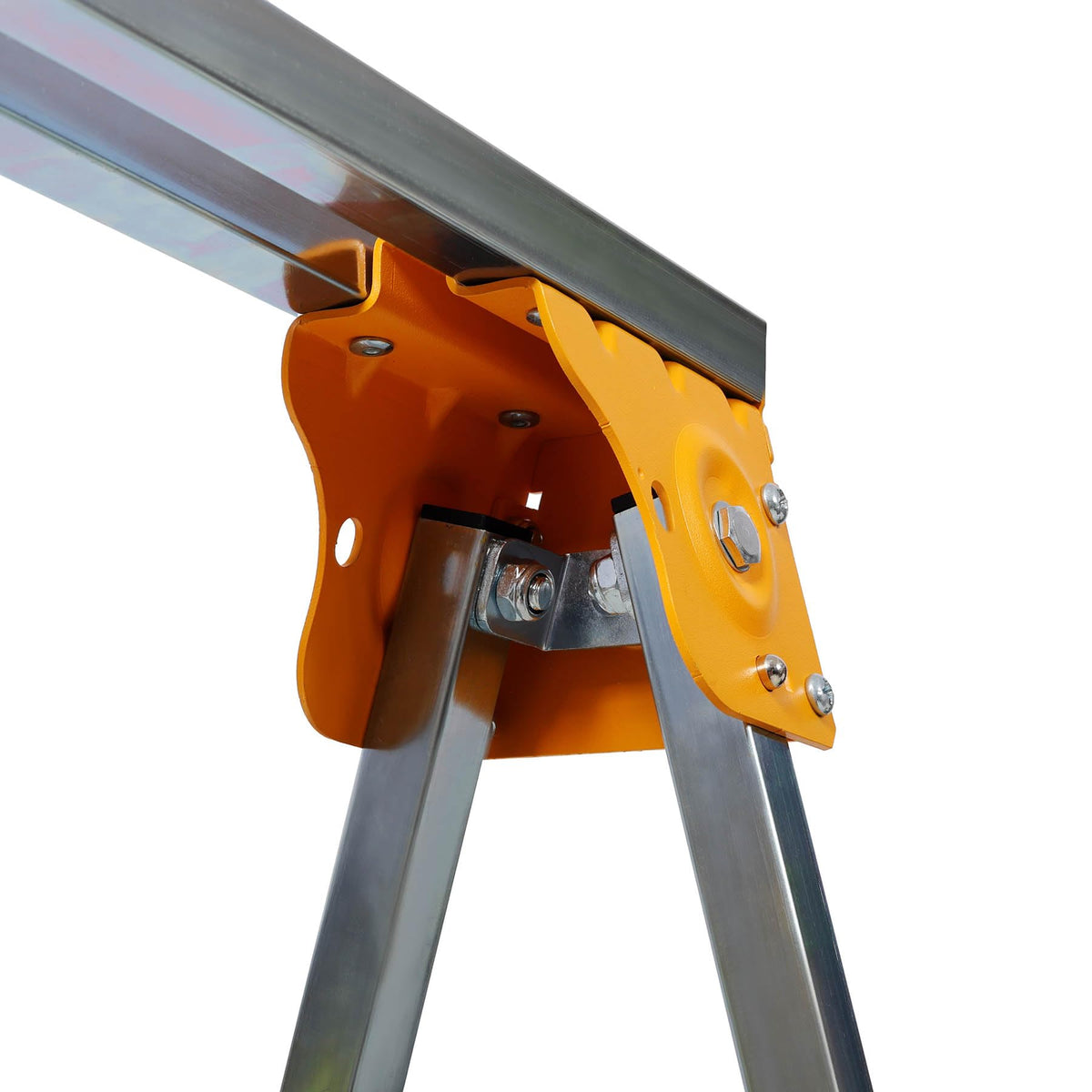2-Pack Adjustable Height Folding Steel Sawhorse M7298