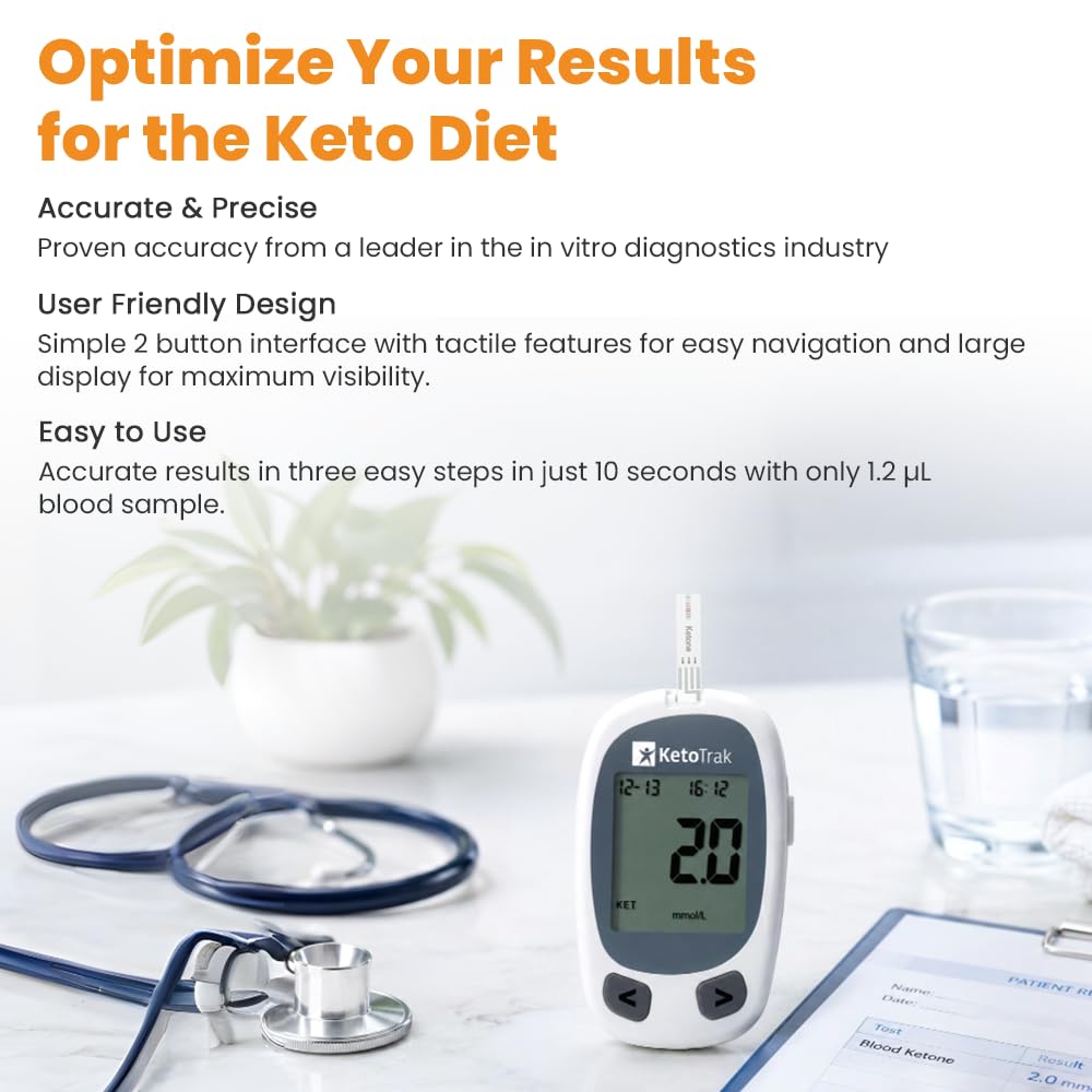 Blood Ketone Testing Kit with 10 Strips V22638