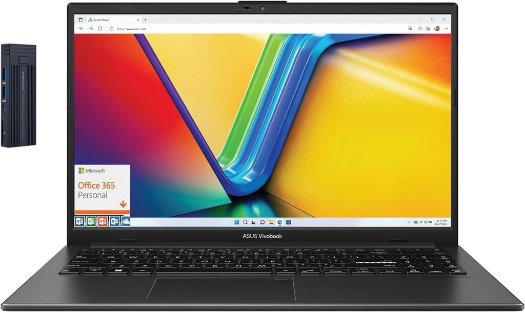 15.6" FHD Laptop Intel i3 8GB RAM 128GB Storage Windows 11 Black P88638