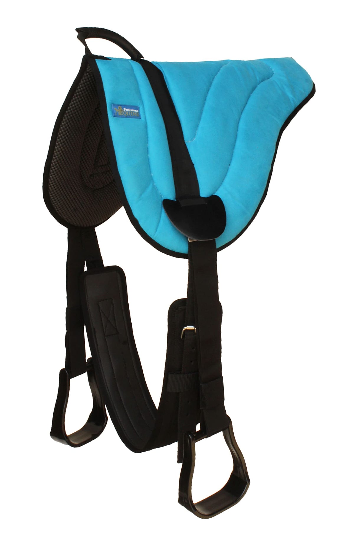 Lightweight Neoprene Padded Bareback Saddle Pad with Stirrups & Cinch I389