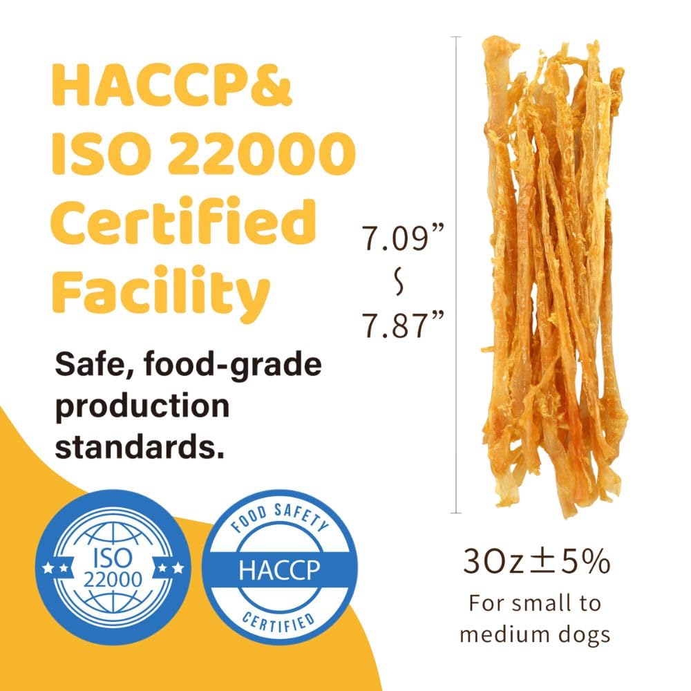 Turkey Tendon Dog Chew Strips D373