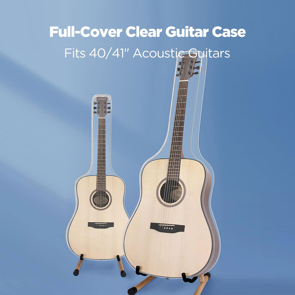 Transparent PVC Guitar Dust Cover for 40/41 Inch Acoustic & Electric Guitars X571
