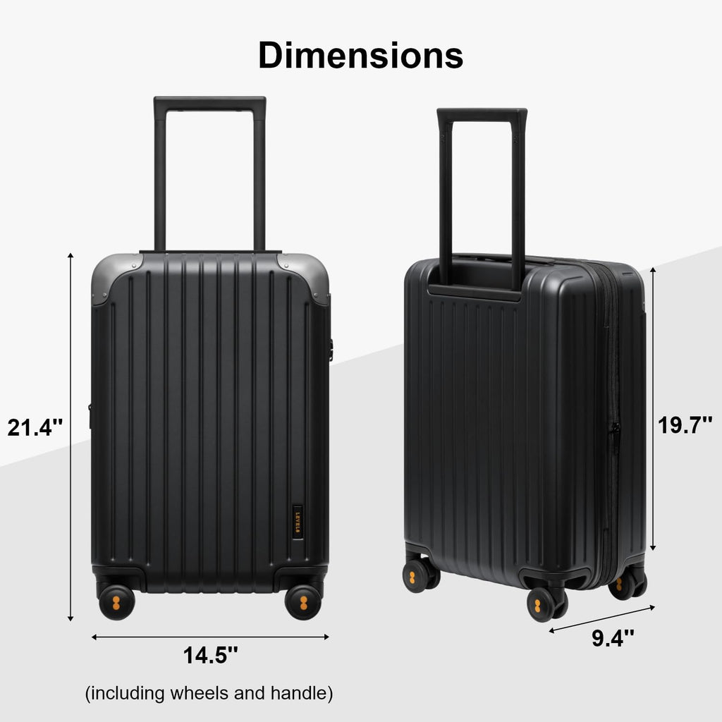 Expandable Hardside Carry on Luggage Black G533092