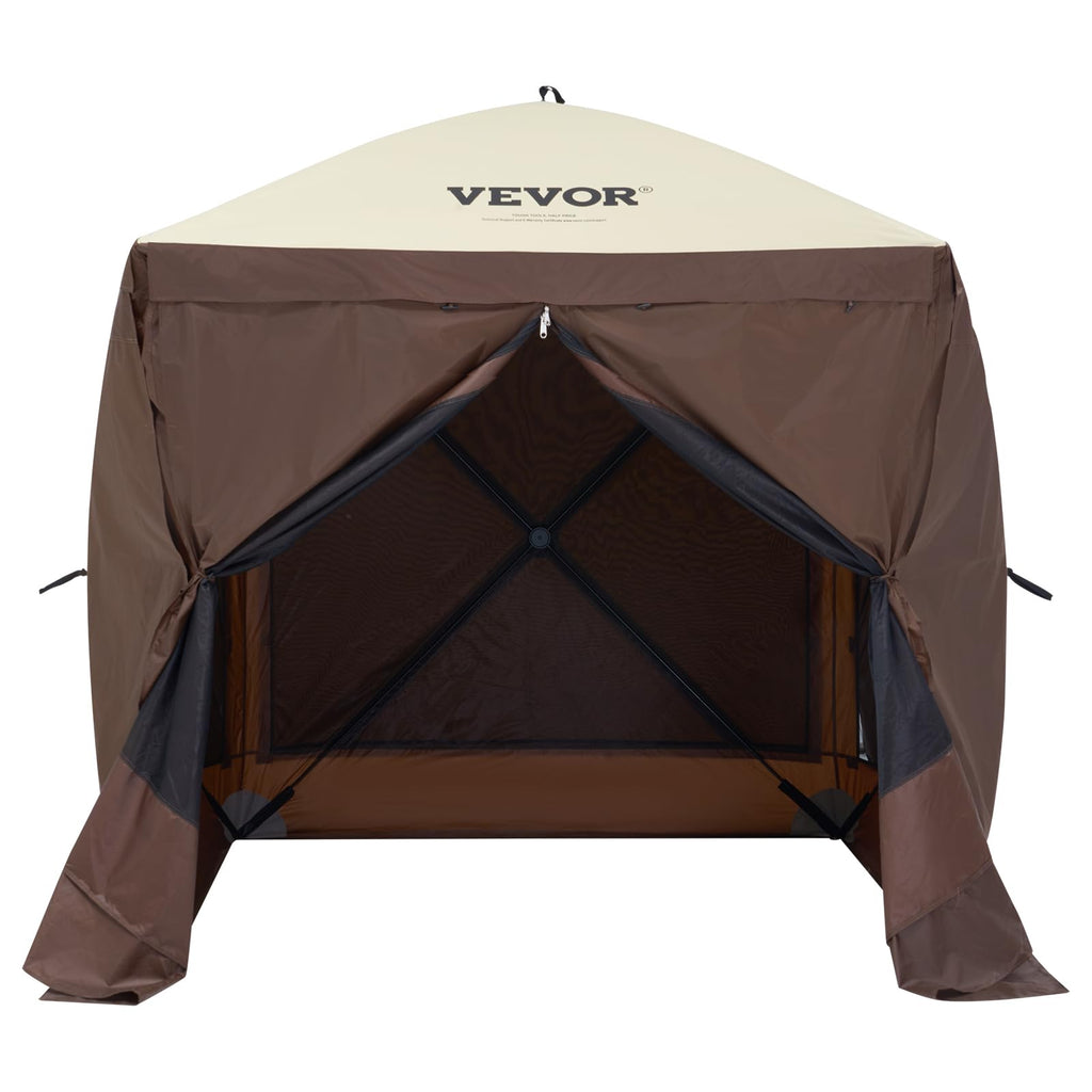 6 x 6 ft Pop Up Gazebo Tent with Mosquito Netting and Privacy Panels B48289