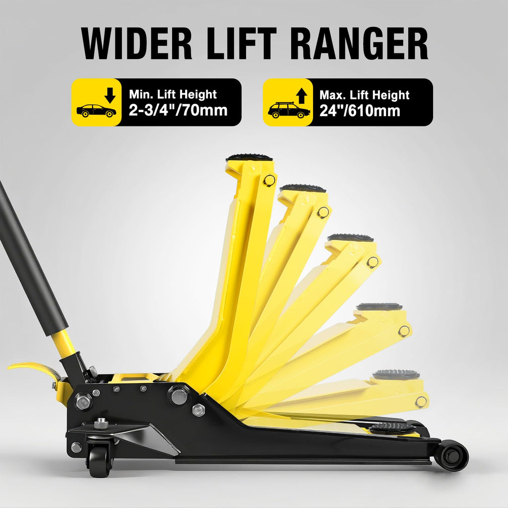 2 Ton Low Profile Hydraulic Floor Jack with Foot Pedal P985085