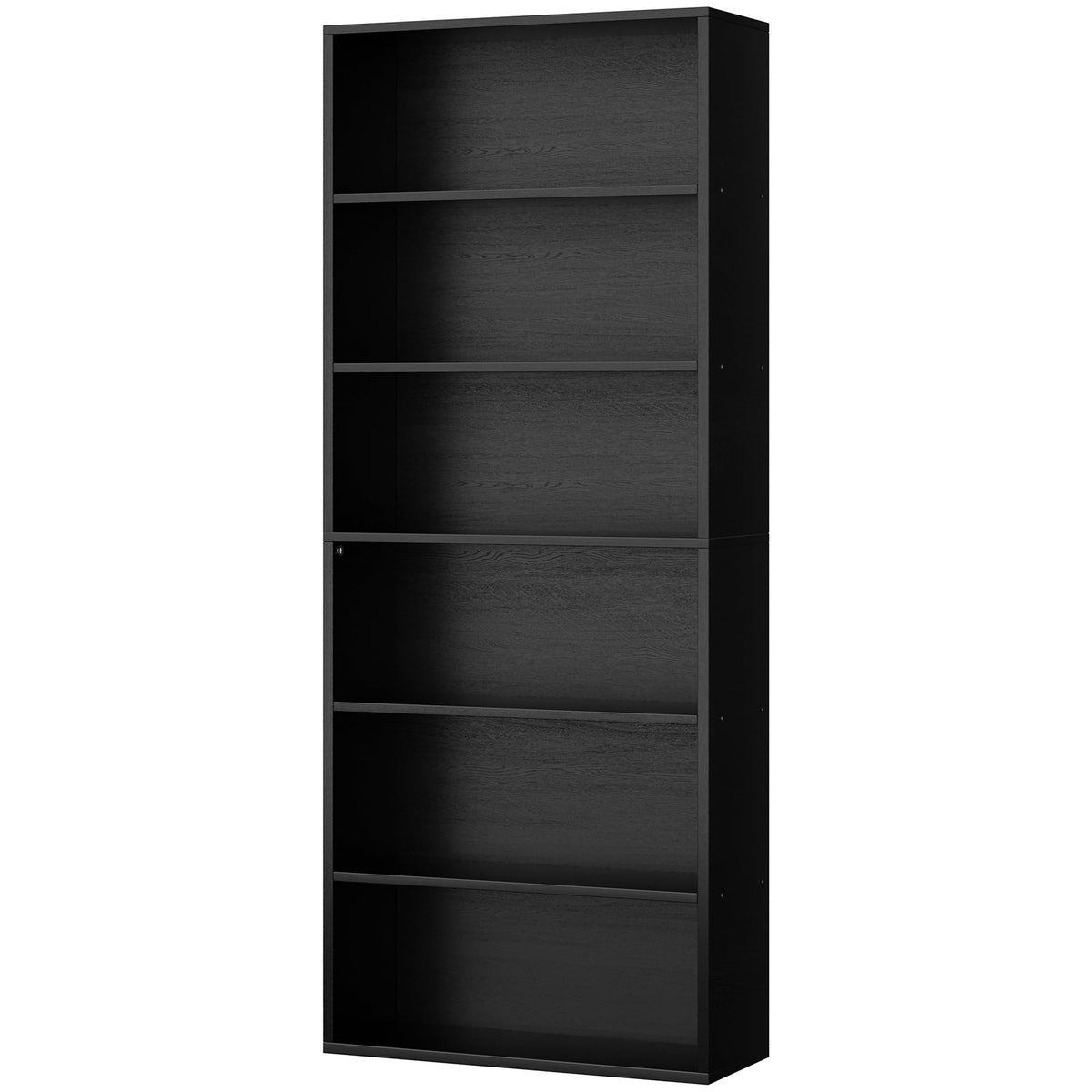 6-Tier Black Bookshelf V665