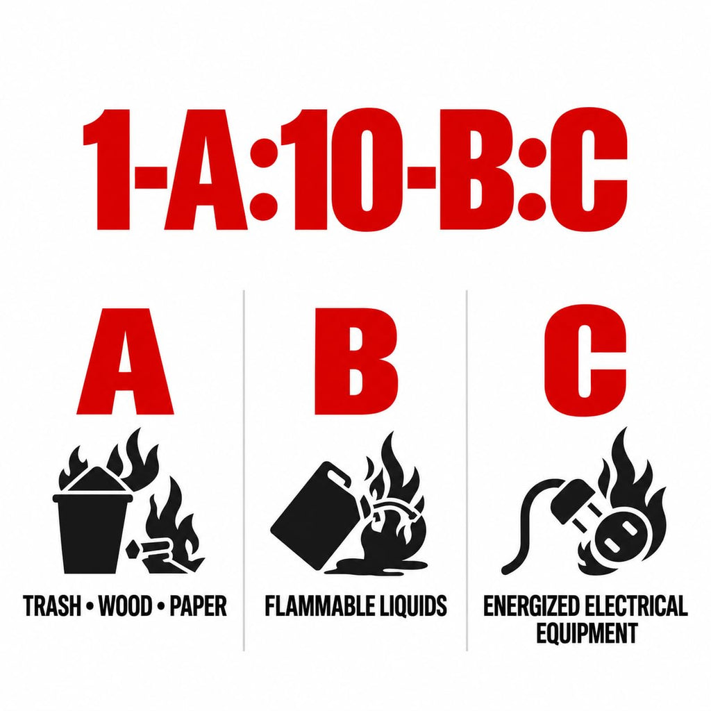 2.5 lb ABC Dry Chemical Fire Extinguishers 6-Pack C6645