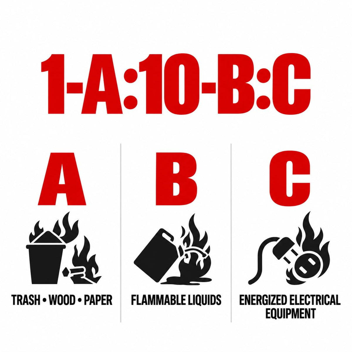 2.5 lb ABC Dry Chemical Fire Extinguishers 6-Pack C6645