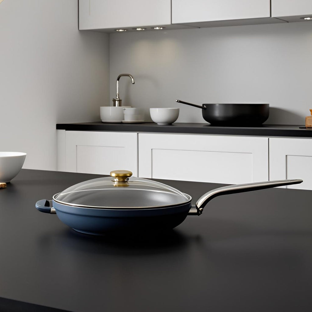 10" Tempered Glass Lid with Steam Vent & Stainless Steel Rim U607