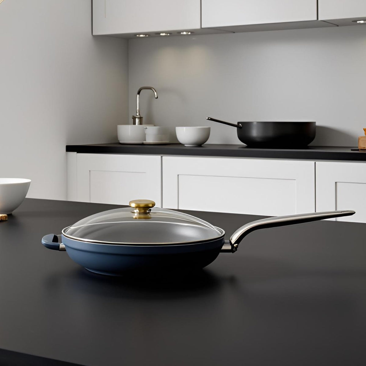 10" Tempered Glass Lid with Steam Vent & Stainless Steel Rim U607