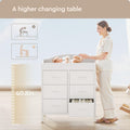 White 6 Drawer Changing Table Dresser Z9012