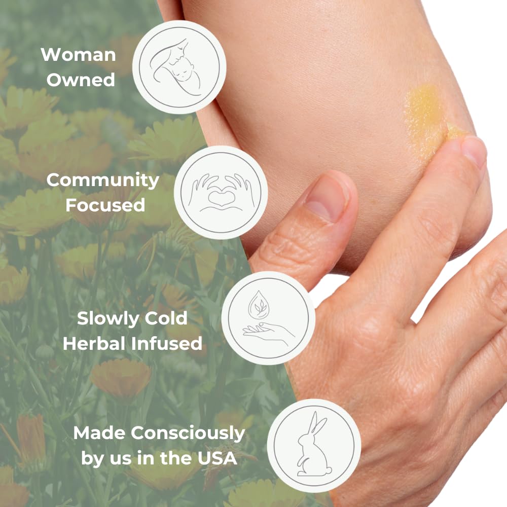 Natural Moisturizing Unscented Calendula Skin Salve, 1 oz 2 Pack R286713