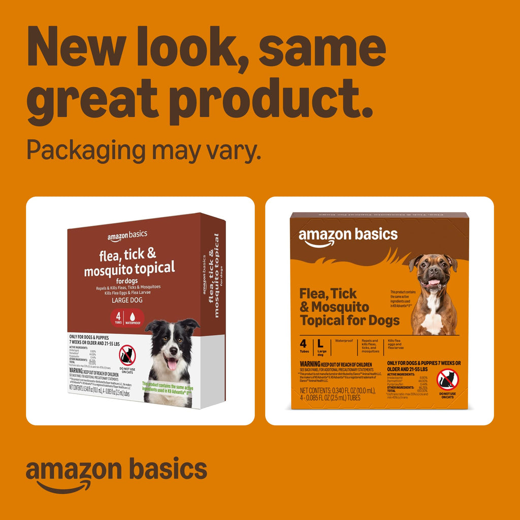 Flea Tick & Mosquito Topical Treatment for Large Dogs 4 Count I951