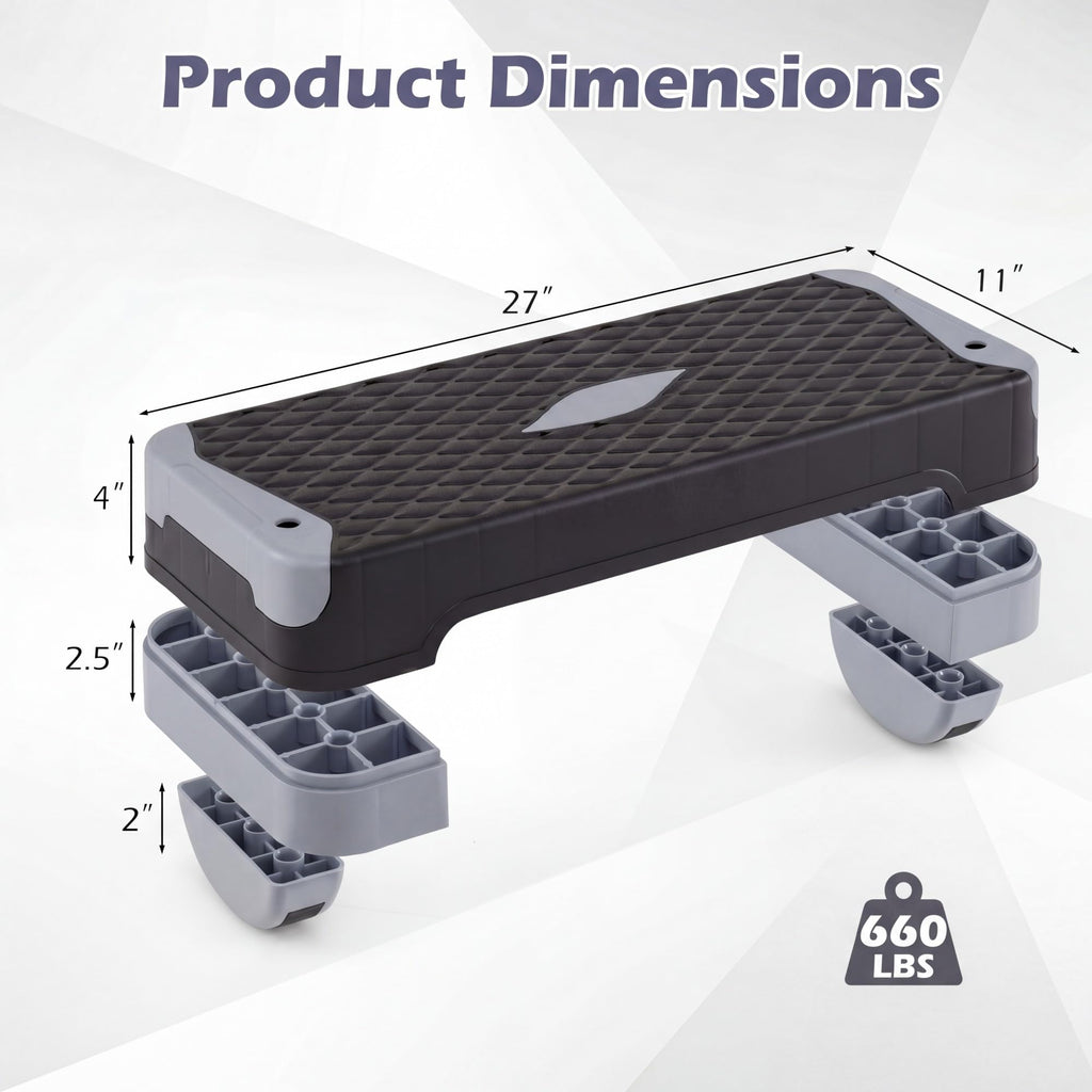 Adjustable 5 in 1 Aerobic Step Platform T327081