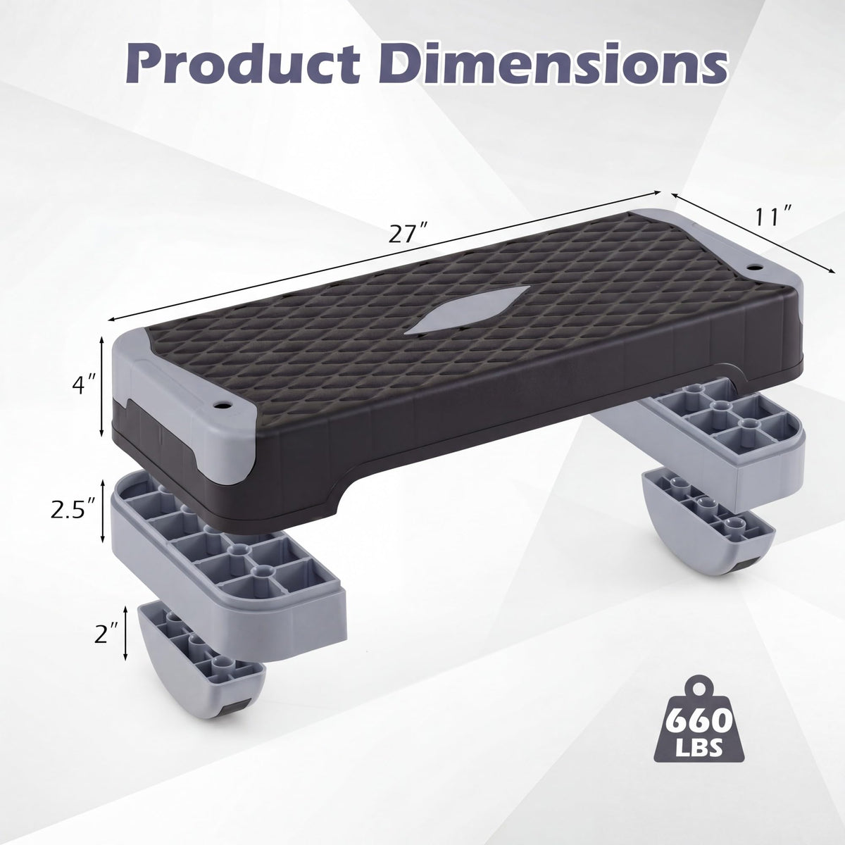 Adjustable 5 in 1 Aerobic Step Platform T327081