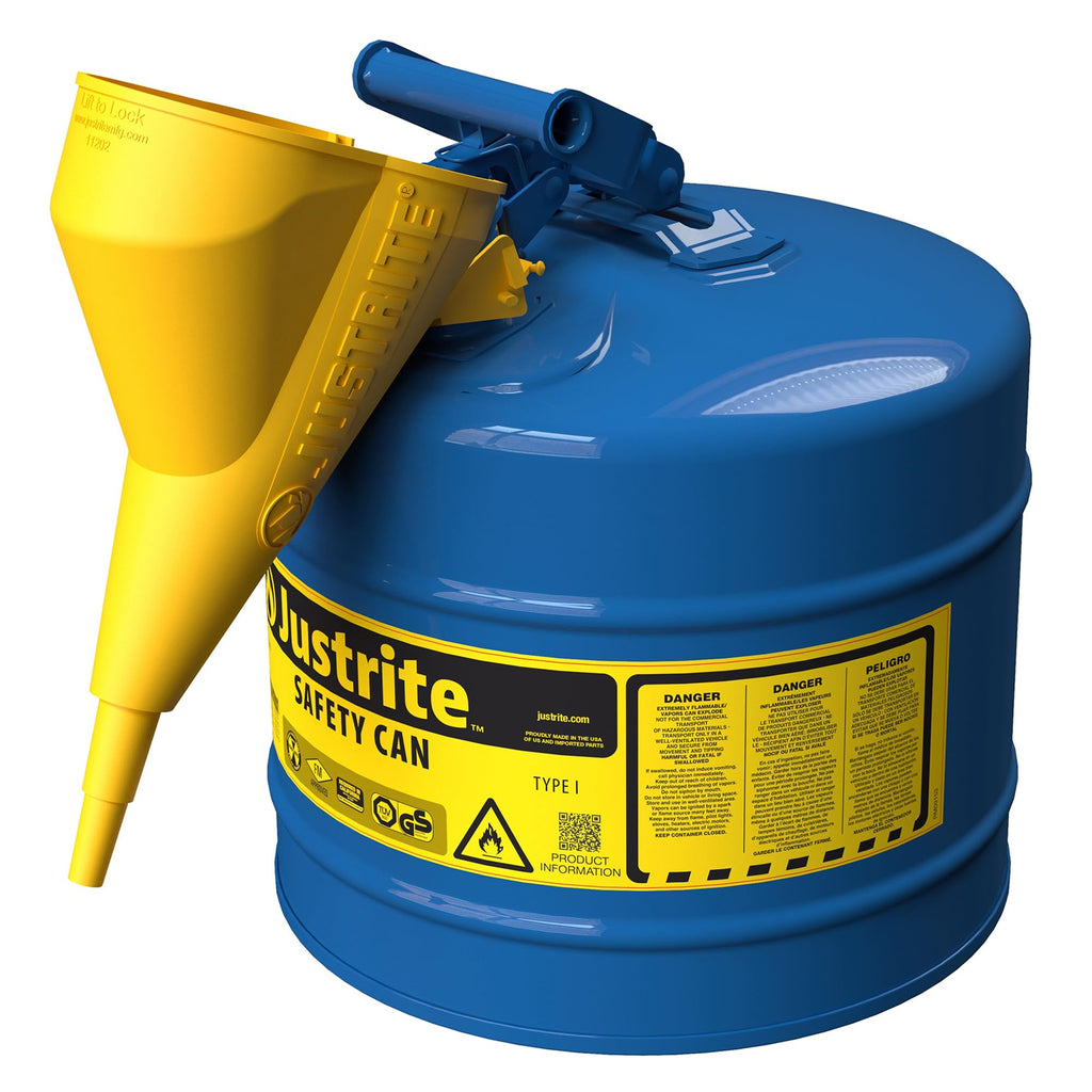Blue Galvanized Steel Kerosene Safety Can Z6287