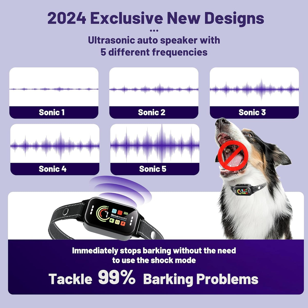 Rechargeable Anti Bark Training Collar 2 Pack U5504