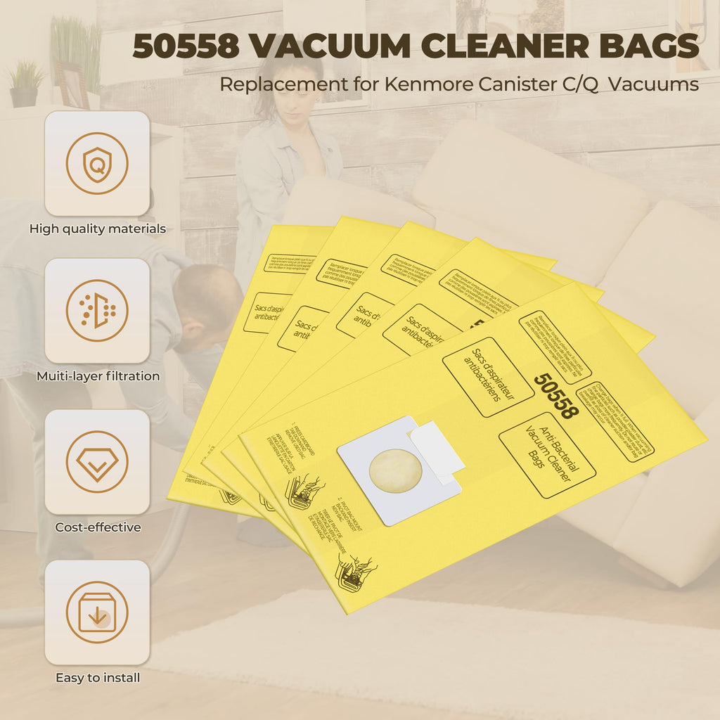 Vacuum Bags Replacement for Kenmore Canister Type C/Q M5504