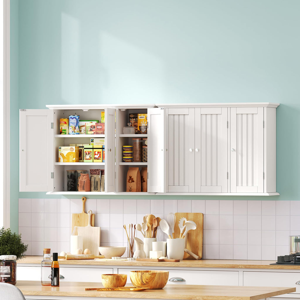 Laundry Cabinet with 3 Doors and Adjustable Shelves V5468
