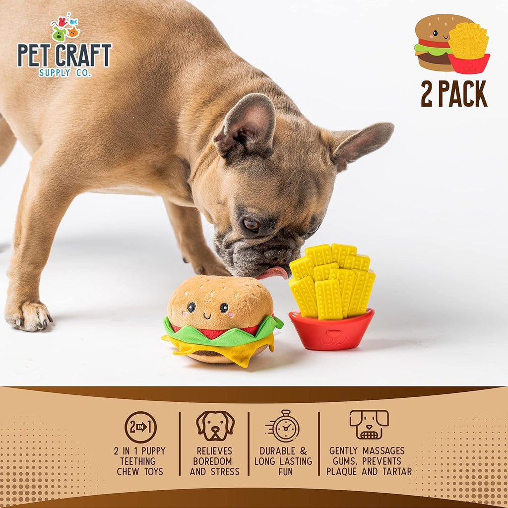 Nylon Squeaky Plush Dog Toys 2 Pack P4899
