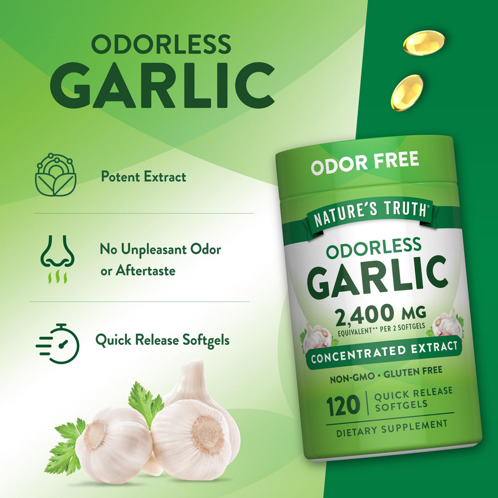 Odorless Garlic 120 Softgels Q7160